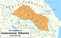 Location of Kaukazo Albanija