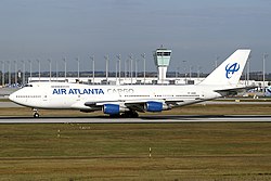 Boeing 747-200F авиакомпании Air Atlanta Icelandic в аэропорту Мюнхена