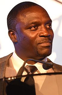 Aliaune Damala Badara Akon Thiam, also known mononymously as Akon, is a Senegalese-American singer, songwriter, record producer, and entrepreneur from New Jersey. He rose to prominence in 2004 following the release of 