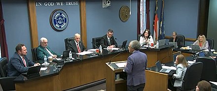 Alamance County Board of Commissioners meeting in 2022