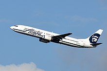 Boeing 737-900 dell'Alaska Airlines nella livrea utilizzata fino al 2016.