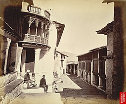 Almora Bazaar. c1860.