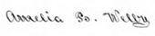 signature d'Amelia B. Coppuck Welby