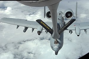 An A-10 Thunderbolt II Aircraft refueling near the border between Latvia and Estonia (7365967504).jpg