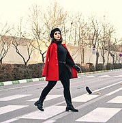 An Iranian woman in Mashhad