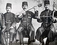 Трио исполнителей мугама. Баку, 1912