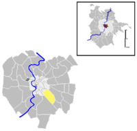 Position of the quartiere within the city of Rome