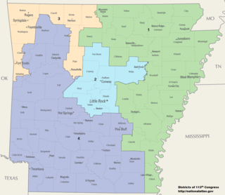 <span class="mw-page-title-main">Redistricting in Arkansas</span> Process of drawing electoral district boundaries in state of Arkansas, US