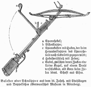 Die Armbrust, auch Pfeilbüchs