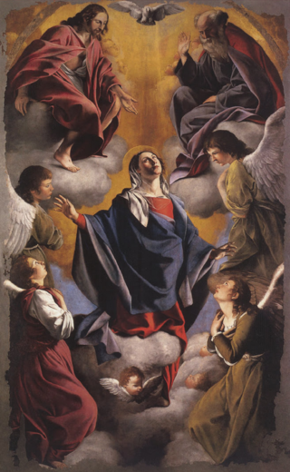 <i>Assumption of the Virgin</i> (Orazio Gentileschi) Painting by Orazio Gentileschi