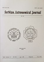 Минијатура за Serbian Astronomical Journal