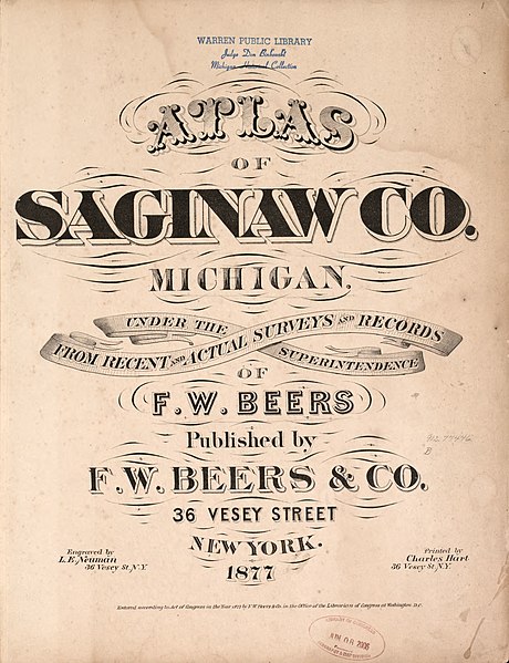 File:Atlas of Saginaw Co., Michigan - from recent and actual surveys and records LOC 2007626775-2.jpg