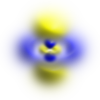 Orbital cloud with actual probability density distribution.