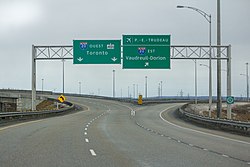 Québec (French): destination:ref=20 Ouest;401 Ouest destination:ref=20 Est