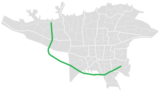 Azadegan Expressway map