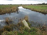 Inscribed with 'BB 17' (Bexhill Borough). At the time of the incorporation of Bexhill Borough in 1902, the boundary was marked out by 63 large stones placed along the perimeter from Normans Bay on the west, through Lunsford Cross on the north of the town and Glyne Gap on the east, also the Hastings county borough boundary.