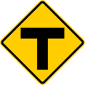 SP-21 T-junction ahead