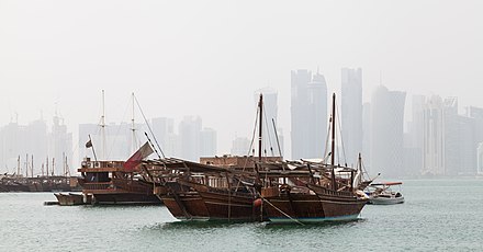 Dhows on the Doha Bay