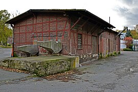 Ein ehemaliges Gebäude des Bahnhofs