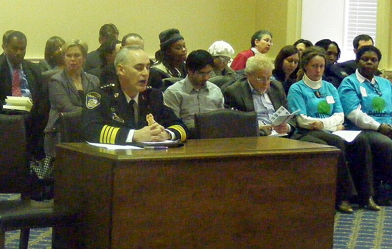 File:Baltimore City Police Commissioner Fred Bealefield at the Maryland State Assembly (2009-05-12).jpg