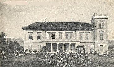 Imaginea castelului "Bánffy" din Borșa, în secolul al XIX-lea