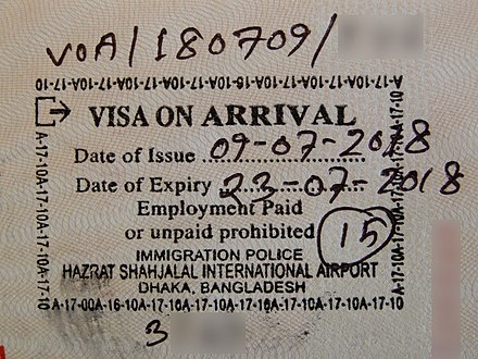 Visa policy of Bangladesh - Wikiwand