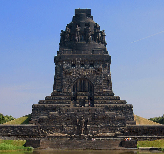 The Battle of the Nations monument, erected for the centennial in 1913, honors the efforts of the German people in the victory over Napoleon.