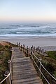 Image 968Beach boardwalk at sunrise, Praia D'El Rey, Amoreira, Portugal