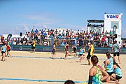 Deutsch: Deutsche Beachhandball-Meisterschaften 2022; Tag 3: 7. August 2022 – Frauen,Finale, Beach Bazis Schleissheim – Minga Turtles Ismaning 2:1 (20:26, 24:20, 8:6) English: German Beach handball Championships; Day 3: 7 August 2022 – Women Final – Beach Bazis Schleissheim Vs Minga Turtles Ismaning 2:1 (20:26, 24:20, 8:6)