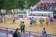 Deutsch: Beachhandball bei den Olympischen Jugendspielen 2018; Tag 6, 12. Oktober 2018; Jungen, Platzierungssspiel Ränge 5-6 – Thailand-Ungarn 0:2 English: Beach handball at the 2018 Summer Youth Olympics at 12 October 2018 – Boy's Placement Match 5-6 – Thailan-Hungary 0:2