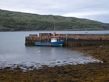 The old ferry pier at Kinloch