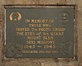 Plaque at RAF Mount Farm