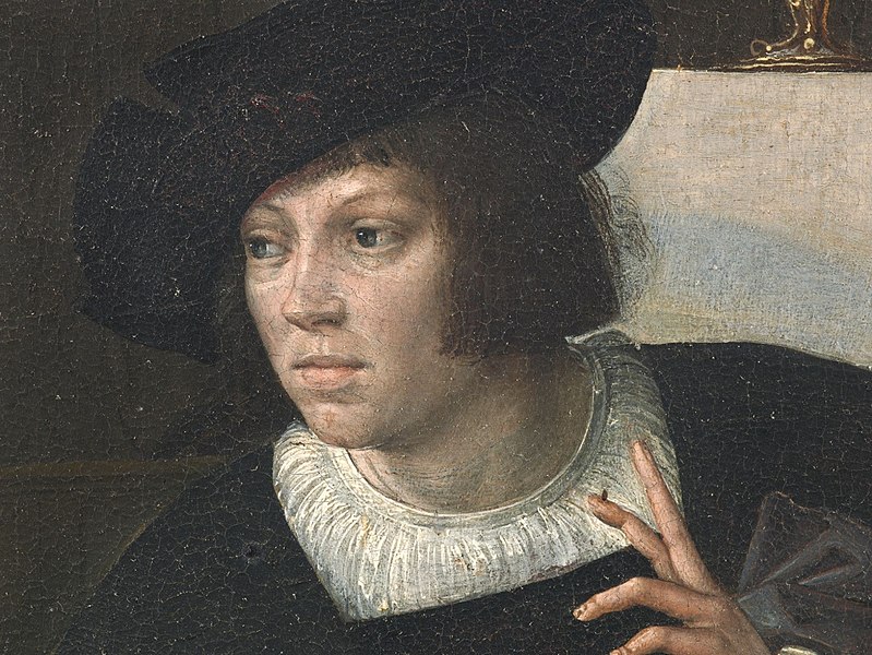 File:Bernard van Orley - Self-portrait on Exterior Panel of Triptych of Virtue of Patience.jpg