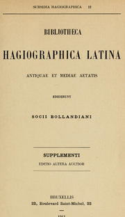 Miniatura para Bibliotheca Hagiographica Latina