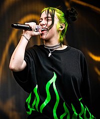 Billie Eilish, the winner of the newly-revived category in 2022 Billie Eilish at Pukkelpop Festival - 18 AUGUST 2019 (01) (cropped).jpg