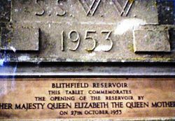 Opening Plaque, Blithfield Reservoir