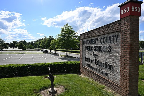 Montgomery County Public Schools: Board of Education sign