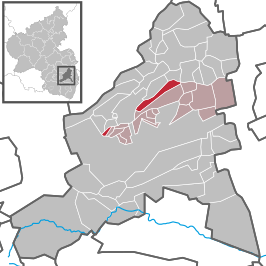 Kaart van Bobenheim am Berg