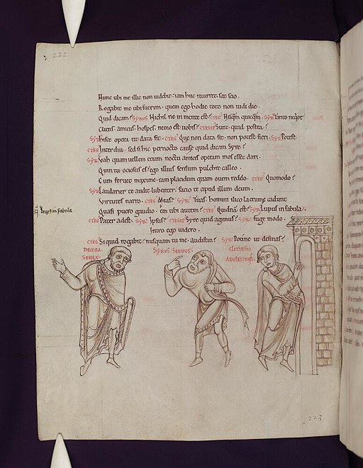 Bodleian Libraries, Comedies of Terence 111v brothers