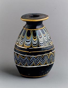 Bottle; 1353–1336 BC; glass; height: 8.1 cm; Metropolitan Museum of Art (New York City)