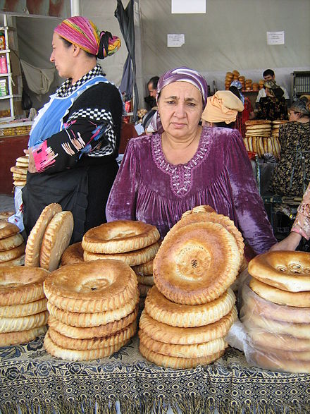 Bread market in Dushanbe