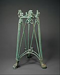 Rod tripod stand; early 6th century BC; bronze; overall: 75.2 x 44.5 cm; Metropolitan Museum of Art