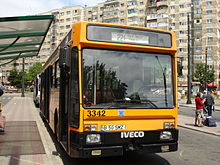 Italienischer Iveco-Linienbus in Rumänien