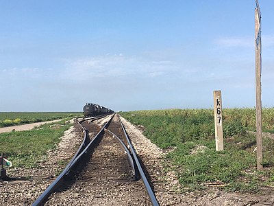 Buker Passing Track located at milepost K 67 between South Bay and Lake Harbor. This track is used for storage and for Bryant Turn trains to pass one another