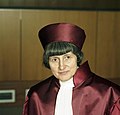 Helga Seibert, juge du Tribunal constitutionnel fédéral, à Karlsruhe le 18 décembre 1989.
