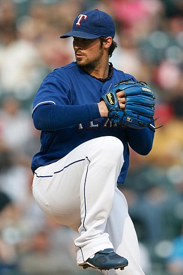 With the Texas Rangers, Wilson coordinated his glove color with that of his jersey