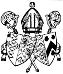 Arms of an Anglican bishop marshalled with those of the diocese (left shield) and spouse (right shield) COAanglicanmarried.gif