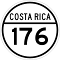 Roadshield of Costa Rica National Secondary Route 176