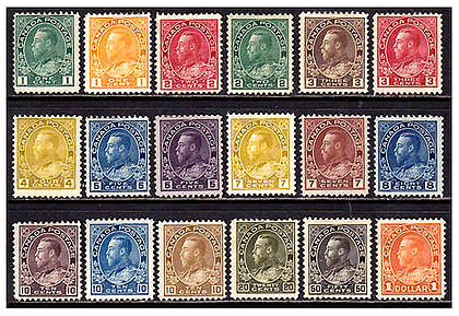 The King George 'Admirals' issues, 1911-1931 Can KGV set2.jpg