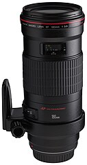 Canon EF 180mm f3.5L Macro USM front angled with tripod ring rotated.jpg